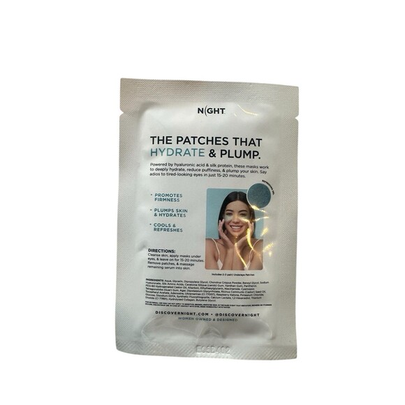 40 Pcs Under Eye Patches Night Silk + Hyaluronic Acid 20 Sets Rich Collagen - Picture 3 of 3